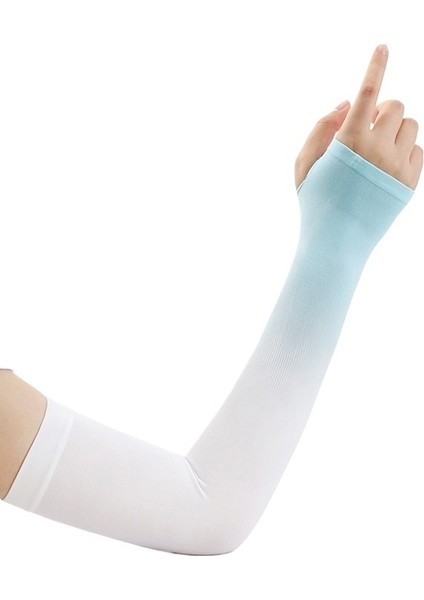 Güneş Kremi Buz Kollu Yaz Degrade Renk Buz Ipek Kollu Bayanlar Açık Anti-Ultraviyole Sivrisinek Kovucu Bisiklet Kol Kollu (Yurt Dışından)