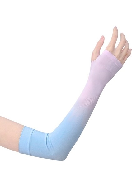 Kadınlar Için Degrade Renklere Sahip Güneş Koruyucu Buz Kılıfları, Yazlık Ince Anti-Ultraviyole Kılıflar, Uzun Kol Koruyucuları, Sürüş Eseri, Trend Bisiklet (Yurt Dışından)