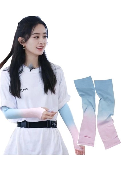 Kadınlar Için Degrade Renklere Sahip Güneş Koruyucu Buz Kılıfları, Yazlık Ince Anti-Ultraviyole Kılıflar, Uzun Kol Koruyucuları, Sürüş Eseri, Trend Bisiklet (Yurt Dışından) fiyatları