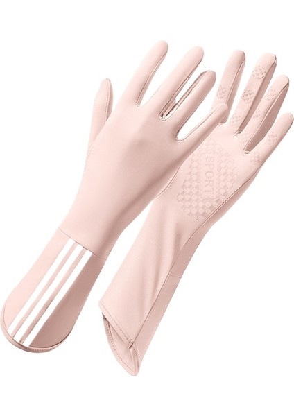 Bisiklet Güneş Koruma Eldivenleri Kadın Yaz Anti-Ultraviyole Buz Ipek Dokunmatik Ekran Kaymaz Ince Eldivenler Açık Hava Bisiklet (Yurt Dışından)