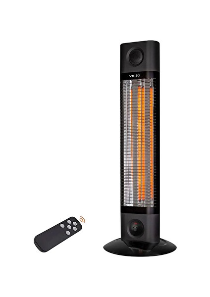 2 Adet Veito Karbon Infrared Kule Tipi Uzaktan Kumandalı Isıtıcı CH1800RT