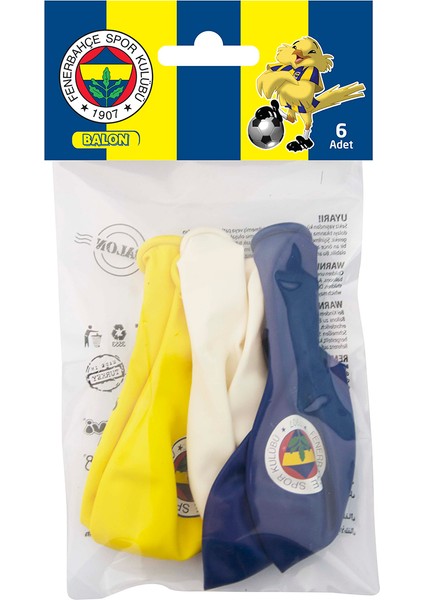 2 Adet Fenerbahçe Balon 6'lı Poşet fiyatları