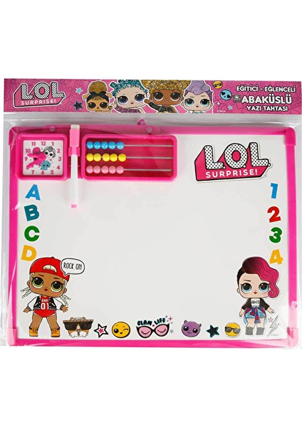 3 Adet Laço Kids Lol Abaküslü Yazı Tahtası LOL7588