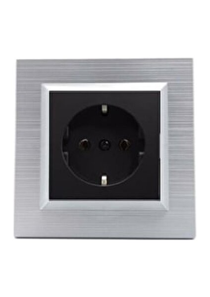 Quantum Gümüş Topraklı Priz Modern Tasarım ve Yüksek Dayanıklılık ile fiyatları