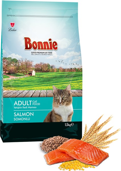 Somonlu Kedi Maması 1,5 kg