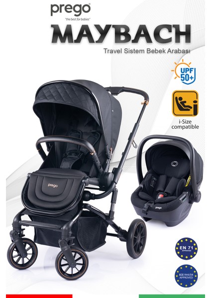 Maybach İ-Size UV Tenteli Travel Sistem Bebek Arabası
