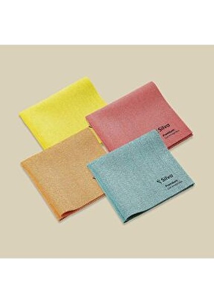 Premium Çok Amaçlı Temizlik Bezi Mikrofiber 4'lü Set Renkli Yüksek Emicilik modelleri
