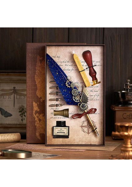 Divit Hokka Seti Tüylü Kalem Seti / Öğretmenler Günü / Masaüstü Konseptli Hediyelik