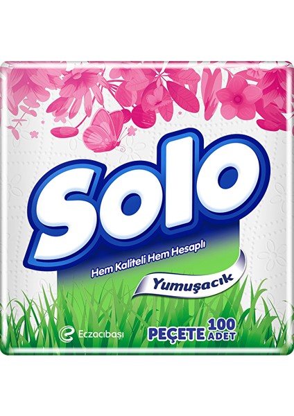 4 Adet Solo Süper Peçete 100'LÜ