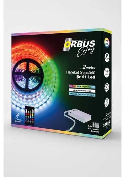 4 Adet Orbus Hareket Sensörlü Şerit LED fiyatları
