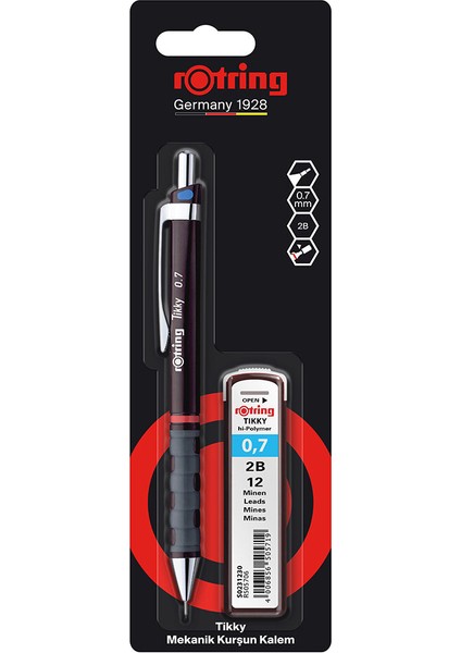 4 Adet Rotring Versatil Tikky Kalem 0.7 mm + Uç fiyatları
