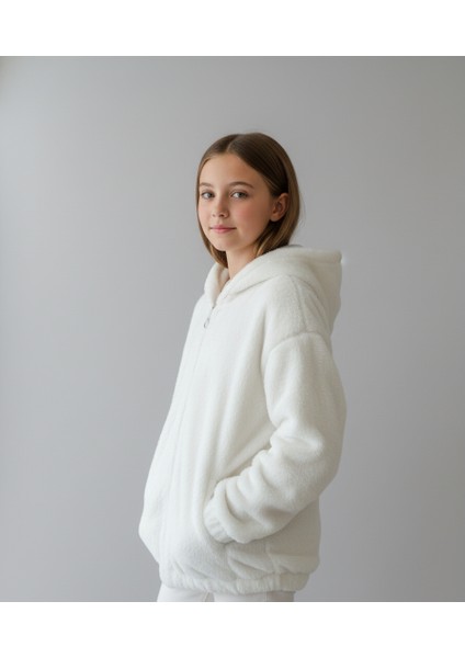 Kız Çocuk Astarlı Peluş Mont