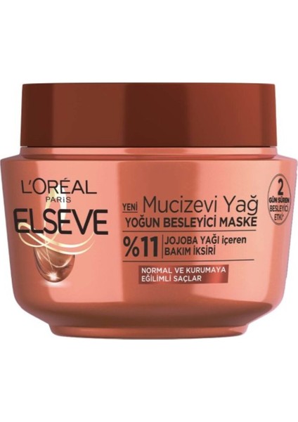 L'oréal Paris Elseve 6 Mucizevi Yağ Besleyici Maske 300 ml 2 Adet