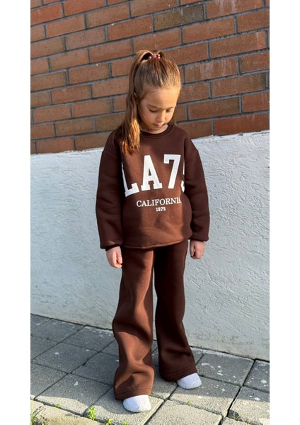 3 Ip Şardonlu Garson Boy Oversize Jagger Paça Kışlık Kız Çocuk Alt Üst Takım modelleri