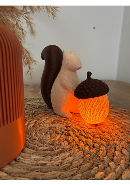 3D Baskı Sincap Figürlü Dekoratif Mumluk – Tealight Dresuar modelleri