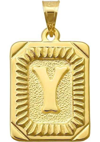 14 Ayar Altın Y Harfi Kolye Ucu