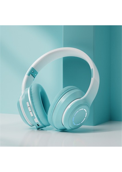 Yeni Sıcak Degrade Renkli Bluetooth Kulaklık Başa Takılan Cep Telefonu Kablosuz Oyun Hediye Kulaklığı Katlanabilir Kulaklık (Yurt Dışından)