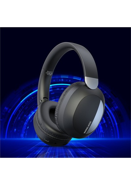 Müzik ve Oyun Için Mikrofonlu, Katlanabilir, Gürültü Önleyici Kablosuz Bluetooth Kulaklık, Yeni Başa Takılan Özel Model (Yurt Dışından)