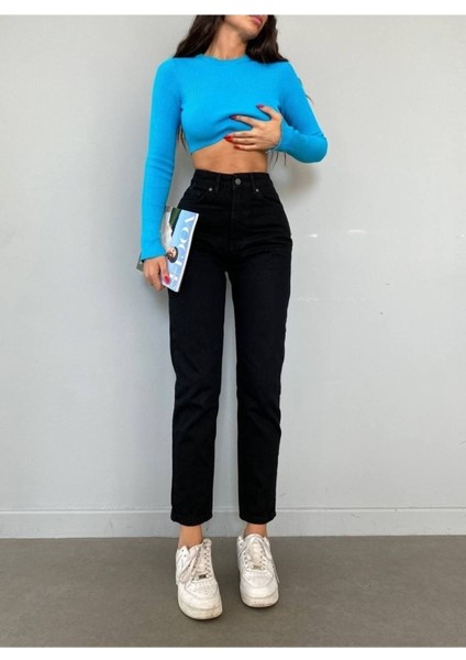 Tommytom Yüksek Bel Julia Tanya Siyah Solmaz Mam Jean Kadın (Tam Kalıptır) modelleri