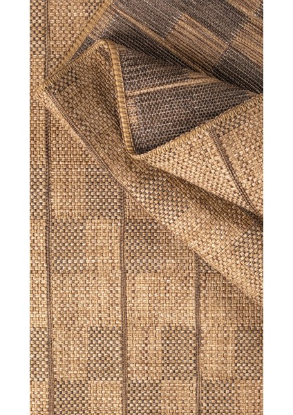 Bej Jüt Sisal Kaymaz Taban Hasır Dokuma Yıkanabilir Yolluk Salon Koridor Mutfak Halısı