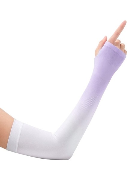 Güneş Kremi Buz Kollu Yaz Degrade Renk Buz Ipek Kollu Bayanlar Açık Anti-Ultraviyole Sivrisinek Kovucu Bisiklet Kol Kollu (Yurt Dışından)