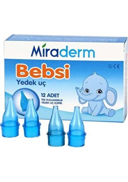 Bebsi Nazal Aspiratör Ultra Yumuşak Uçlarla 12 Adet Tek Kullanımlık modelleri