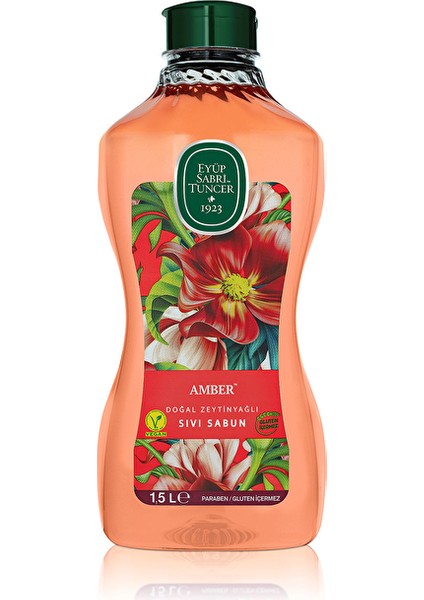 3 Adet Eyüp Sabri Tuncer Sıvı Sabun Amber 1.5 Lt