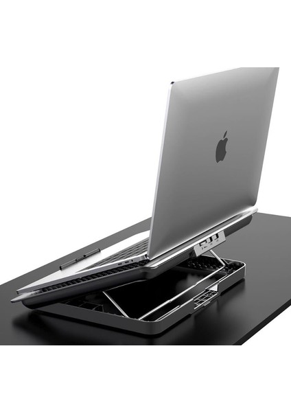 FNC-5260ST 6 Fanlı Sessiz Alüminyum Izgara Notebook Soğutucu Stand 17" Uyumlu indirimleri