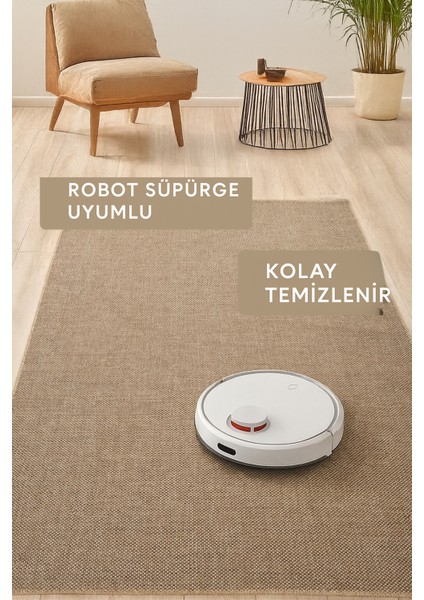 Kahve Bej Jüt Sisal Kaymaz Taban Hasır Dokuma Yıkanabilir Yolluk Salon Koridor Mutfak Halısı indirimleri