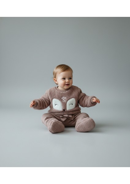 Patikli Welsoftlu Alt Üst Takım Kız Bebek