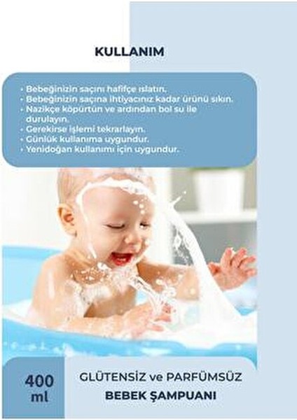 Yenidoğan Bebek Bakım Seti Dermatolojik Olarak Test Edilmiş 4 Parça Set