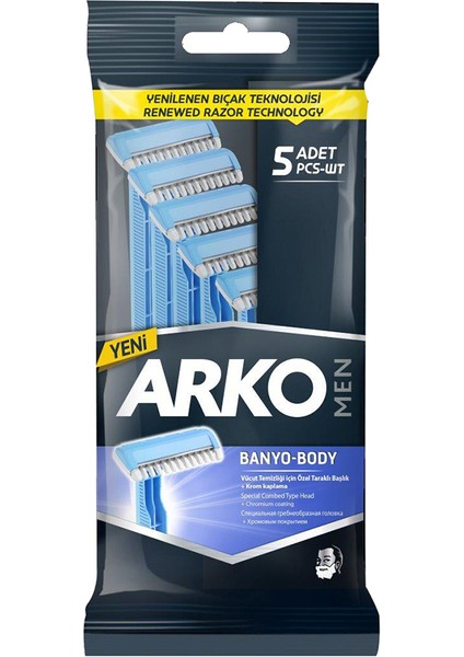 4 Adet Arko Tıraş Bıçağı Banyo 5'li fiyatları