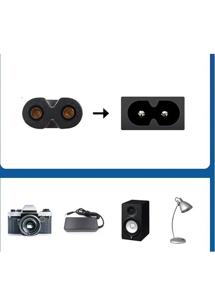 Avrupa Güç Kablosu 1,5 M Avrupa Güç Kablosu - Sekiz Rakamı Kuyruk Hattı (300 W Dahilinde) - Beyaz/siyah (Yurt Dışından) fiyatları