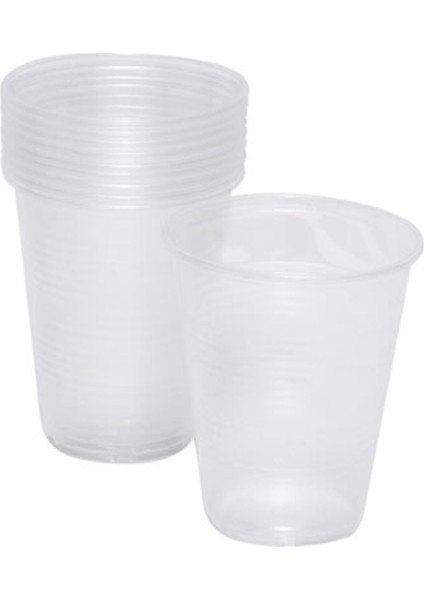 Plastik Şeffaf Bardak 10'lu 180 cc 3 Adet