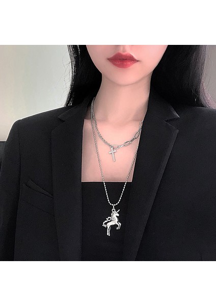 Yeni Retro Bohem Kolye Hong Kong Tadı Seramik Kolye Kolye Kadın Yeni Etnik Kolye Uzun Bölüm (Yurt Dışından)