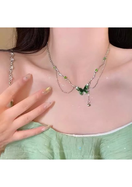 Yeni Perçin Metal Deri Yaka Crockpunk Aşk Kız Kültür Niş Kolye (Yurt Dışından)