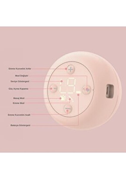YH-8106 Elektrikli Tekli Kablosuz Göğüs Pompası Kompakt Tasarım 2000mAh Şarjlı