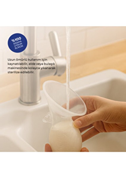 Silikon Göğüs Pompası Manuel Kullanım İçin Ergonomik Tasarım 120 ml Gıda Dostu Malzeme