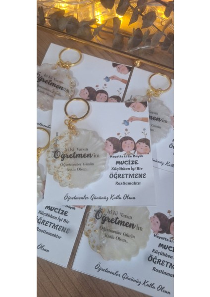 Öğretmenler Günü Hediyelik Anahtar Öğretmene Hediye modelleri