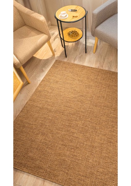 Bej Jüt Sisal Kaymaz Taban Hasır Dokuma Yıkanabilir Yolluk Salon Koridor Mutfak Halısı