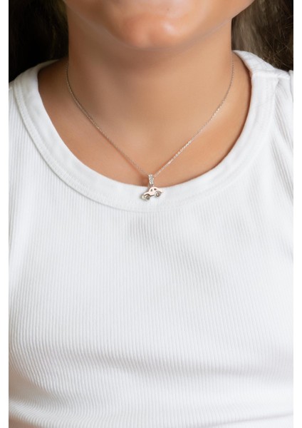 Beyaz Araba 18 Ayar Beyaz Altın Kaplama Gümüş 33 cm Çocuk Kolye fırsatları