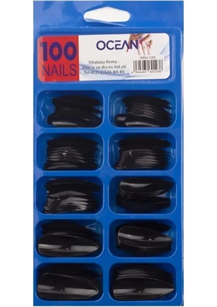 100'LÜ Kutulu Stiletto Protez Takma Tırnak 123