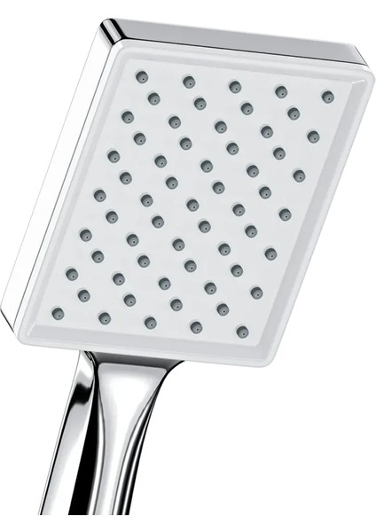 | Valtemo Krom Beyaz El Duşu + Hortum + Mafsal 3’lü Duş Seti