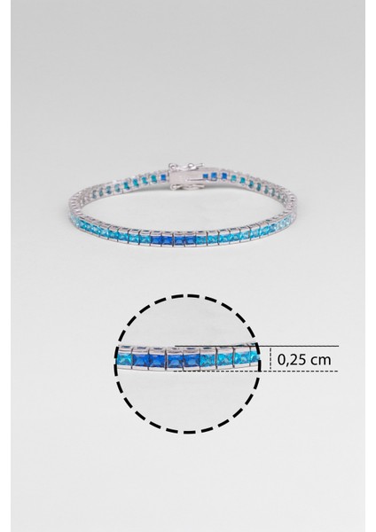 Matilda 18 Ayar Beyaz Altın Kaplama Gümüş Su Yolu Bileklik modelleri