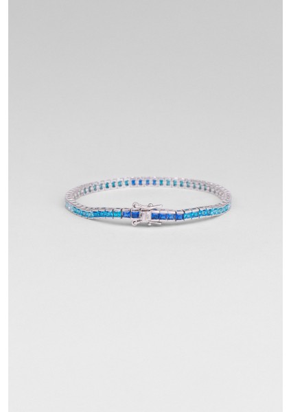 Matilda 18 Ayar Beyaz Altın Kaplama Gümüş Su Yolu Bileklik indirimleri