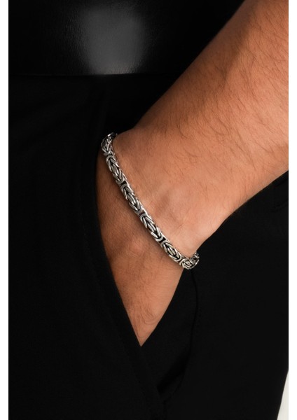 Valiant Gümüş Erkek Kral Zincir Bileklik fiyatları