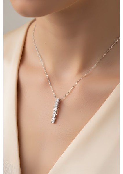 Orelia 18 Ayar Beyaz Altın Kaplama 42 cm Gümüş Kolye fiyatları