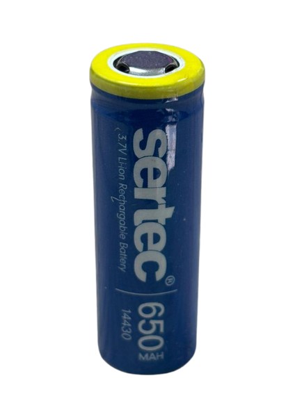 3.7V Li-Ion 14430 - 650 Mah 1c Şarjlı Pil