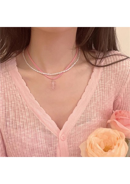 Yeni Kolye Niş Tasarım Birinci Sınıf Mizaç Duygusu Basit Zinciri Çok Yönlü Basit Hafif Lüks Kolye (Yurt Dışından)