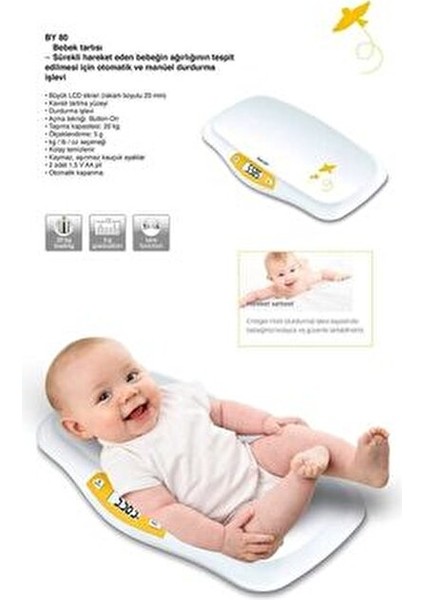 Bebek Baskülü 20 kg Kapasite Büyük LCD Ekran ile 5 g Hassasiyetle fiyatları